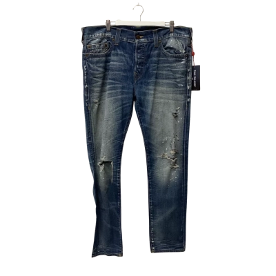 True Religion Mens  Size 38 Straight Leg Jeans Blue 