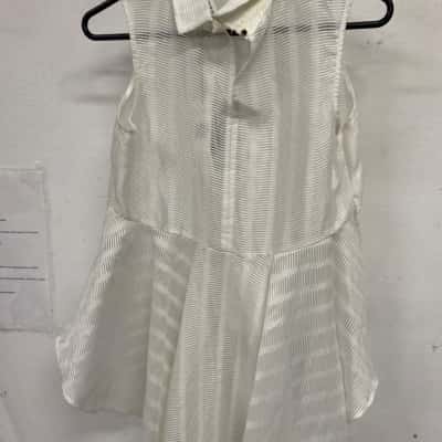 Elle Womens  Size 10 Party Dress White 