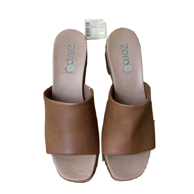 Zeroe Womens Posey Size 6 Sandals Brown 