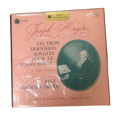 Joseph Hayden - Les Trois Deniers Sonates Pur The Piano- Forte LP