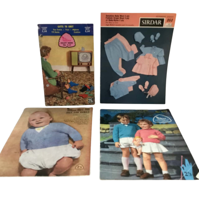 Vintage Knitting Books as pictured