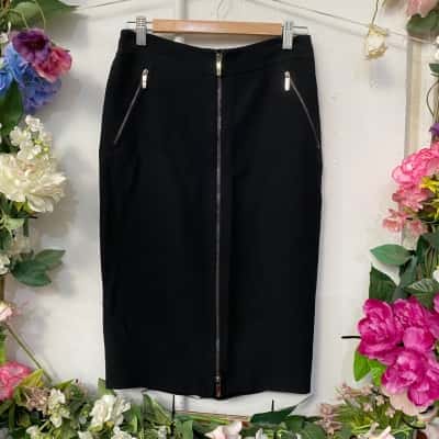 Max Mara Womens  Size 6 Mini Skirt Black  