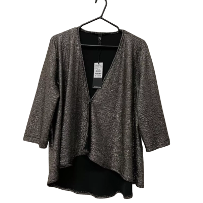 Taking Shape Womens  Size M Swing Coat Black  / Gold 