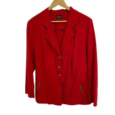 Liz Davenport Womens  Size 16 Red Blazer