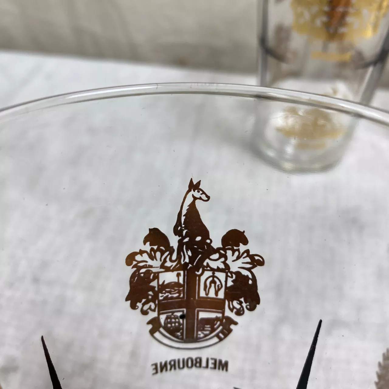 4 Retro Barware Vintage 1970's Gold pattern High Ball Glasses set of ...