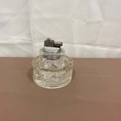 Vintage Juvena Refillable Ashtray Lighter Set