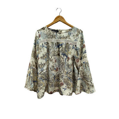 Serafina Womens  Size L Floral Top