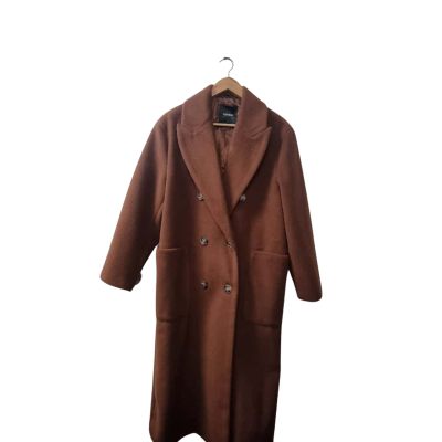Pull & Bear Women's Size S Long Winter Coat in Brown 