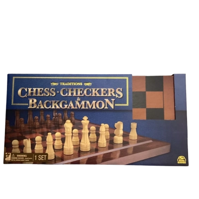  Chess,Checkers and Backgammon Set