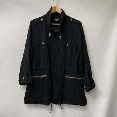 City Chic Women’s   Size 16 Parka Jacket Black  BNWT 