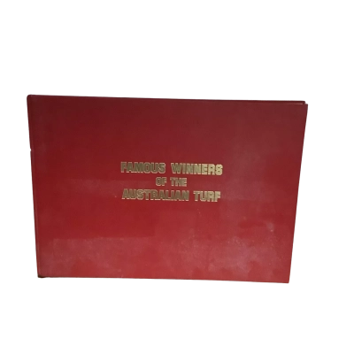 Vintage 1984 Famous Winners Of the Australian Turf LARGE BOOK 450cm x 32 cm 
