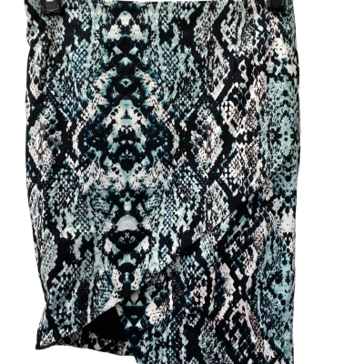 Bardot Asymmetrical Animal Print Skirt Size 10 