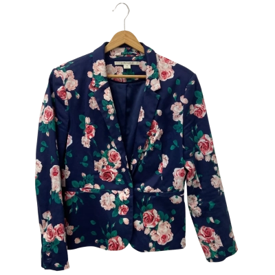 Laura Ashley Womens  Size 12 Blazer Floral 