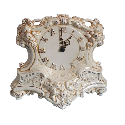 Vintage Ceramic Mantle Clock - (Working with Ticking Sounds)