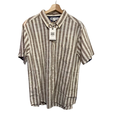 Rivers Mens  Size XL Short Sleeve Shirt Striped 