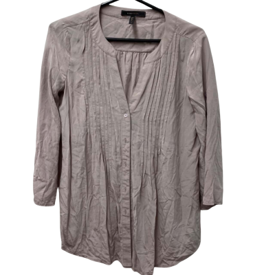 BCBG Max Azria Womens -3/4 Sleeve Top Nude -100% Silk - Size XS/S/M