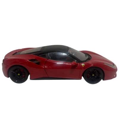 1:18 scale Bburago Ferrari 488 GTB die-cast model car.