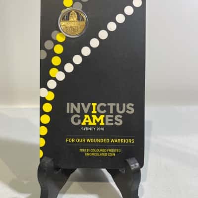 2018 Invictus Games uncirculated coloured $1 coin