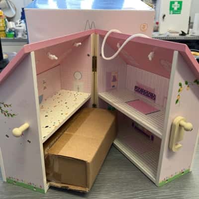 Wooden Mini Doll House with Furniture