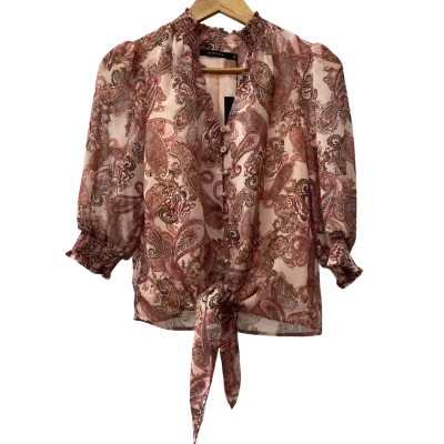 Portmans - Knot Front Blouse Size 6