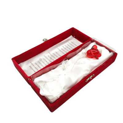 Keepsake Crystal Rose In Velvet Display Box