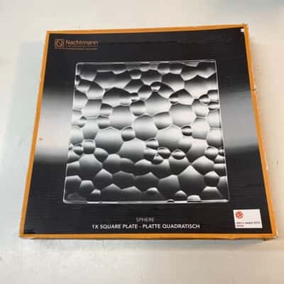 Crystal plate 28cm square made in Germany