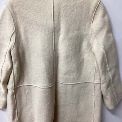 Coast London  Womens  Size 12 Winter Coat Cream ha