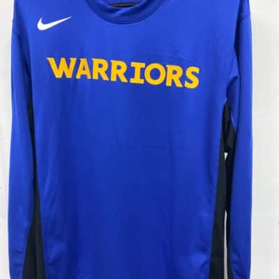 Warriors NBA Mens  Size L Blue long sleeve shirt 