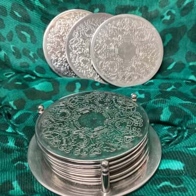 Vintage Silver Plated Coasters