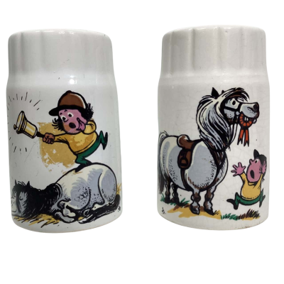 Vintage Beswick Thelwell Salt & Pepper shakers