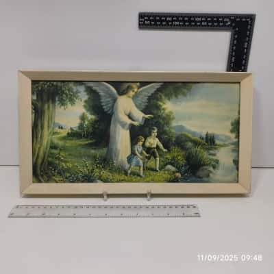Religious Frame Print Angel Rectangle As Is 