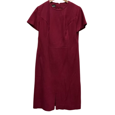 vintage Womens Merco Davron Pure wool dress Size 26 Purple 