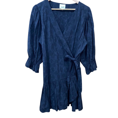 Seed Heritage Black Leopard Print Wrap Dress Size 16