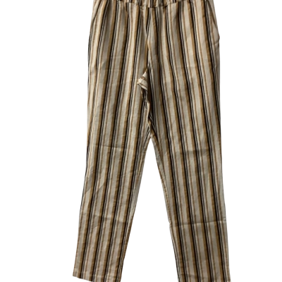  Kayla Size 8 Ankle Length Pants Striped Linen Italy C