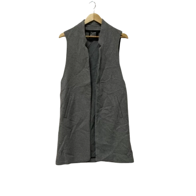 Zara Womens  Size XS Vest Jacket Grey 