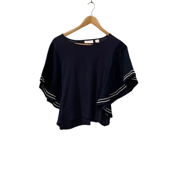 Sass & Bide Womens  Size 8 / XS Short Sleeve Top Navy Blue 