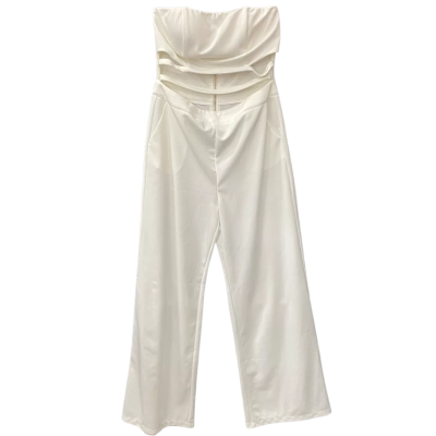 Whyte Valentyne Womens  Size 12 Sleeveless Jumpsuit White 