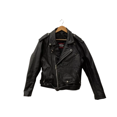 Xtreme Racing Car Leather Jacket Mens  Size 42/XL Black  