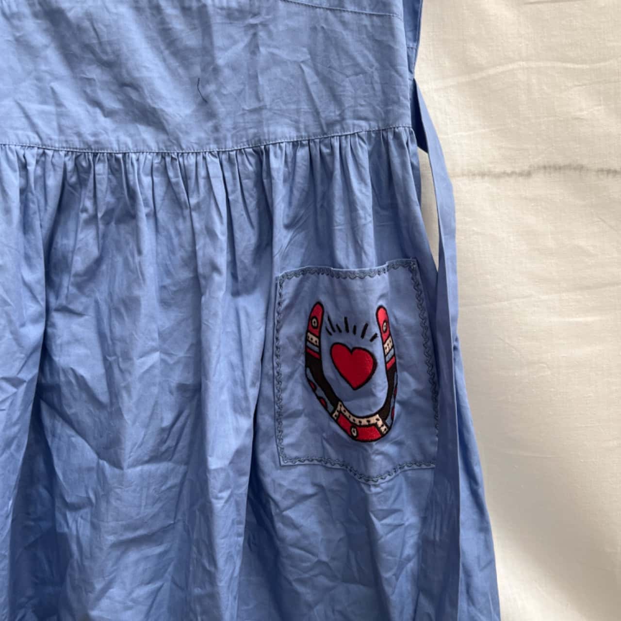 princess polly baby blue dress Vintage 90s Teacher Core Overall Dress