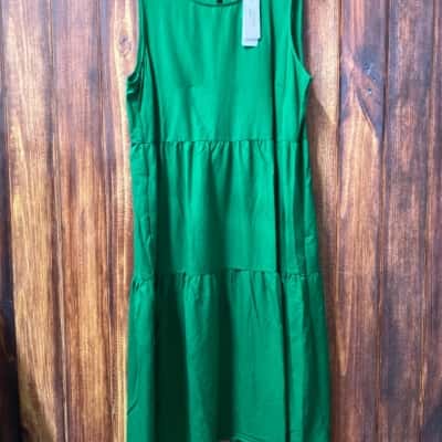 Millers Size 16 Green linen dress new 