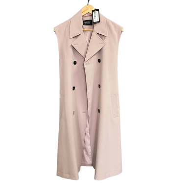  Women's Dusty Violet Sleeveless Trench Coat Size 8 (AU)