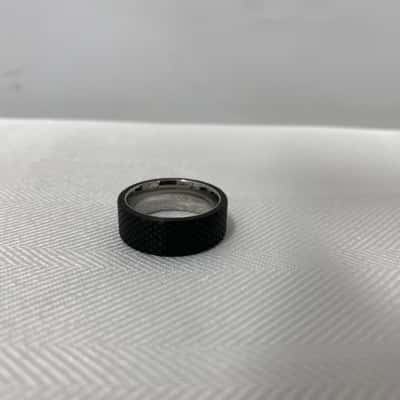 ICON Carbon Fiber Mens Ring Black  