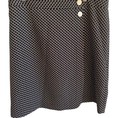 David Lawrence Womens  Size 14 Mini Skirt Black  / Pattern 
