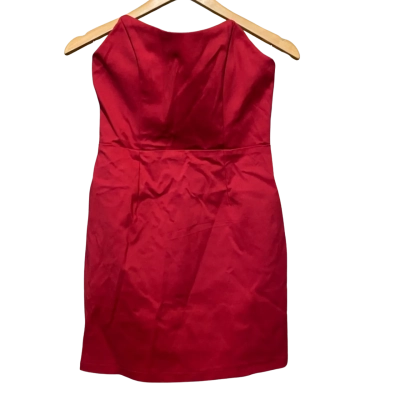 Luvalot Womens  Size 10 Mini Dress / Party Dress / Strapless Dress Red 