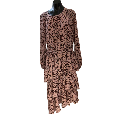 Atmos&Here Womens  Size 16 Casual Dress Black  / Pink  