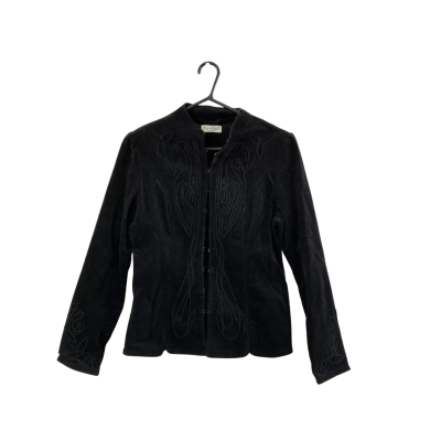 Peace Angel Black Velvet Jacket Size M