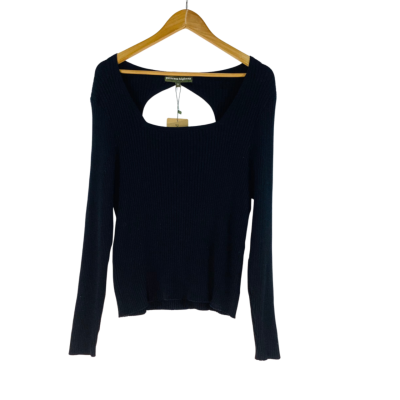 Princess Highway - Black Aria Long Sleeve Top (Size 20)