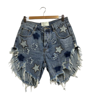 One Teaspoon Distressed Denim Jorts Size 28