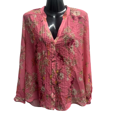 David Lawrence Womens  Size 12 Button Up Top Floral / Multicoloured 