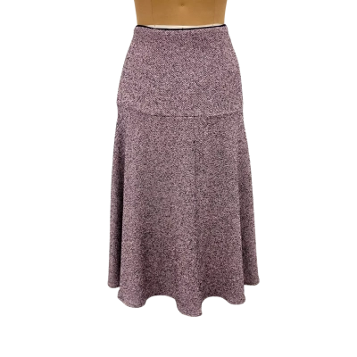 Moss and Spy A-Line Twill Skirt 14 Pink Cotton blend